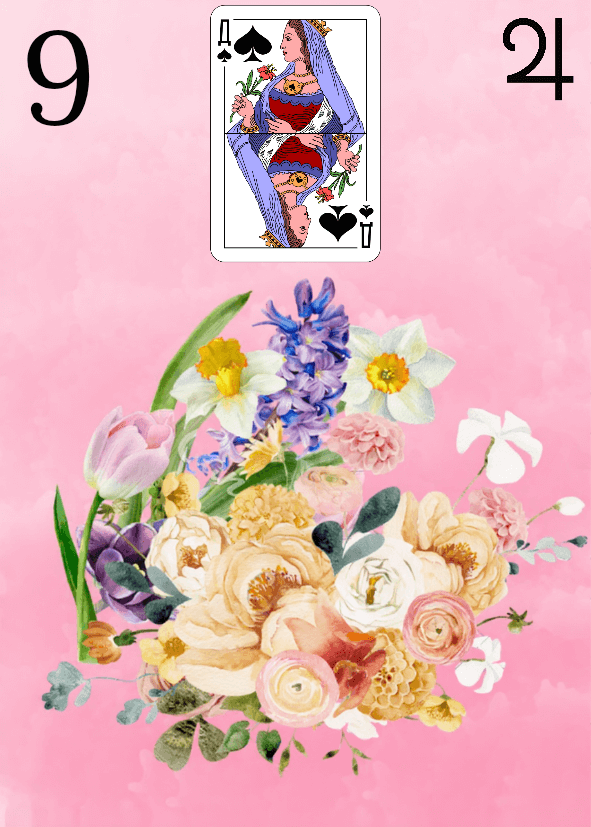 Mini tableau Argent Lenormand