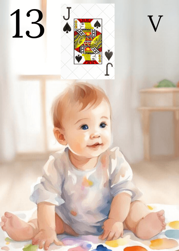 Mini tableau Argent Lenormand